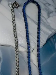 Vivienne Navy Blue Jewel Straps Replacement Bra Straps for your Strapless Bra Casual Formal