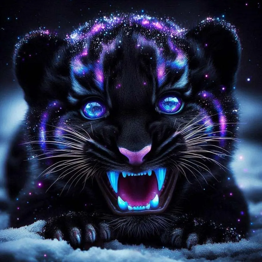 5D DIY Full Drill Diamond Painting Kit Craft - Glow in the Dark Leopard Mosaic Paw Canvas DIY Wall Art, Home Wall Decoration, Diy Kits