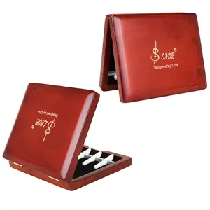 Slade Wooden Bassoon Reed Box Capacity for 5 Reeds Redwood Structurewith Sponge Lining & Fixing Tubes for Secure Storage