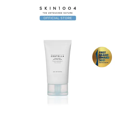 [SKIN1004 Official Shop] Hyalu-Cica Moisture Cream 75ml - Hyaluronic Acid for Sensitive Skin, 100 Hours Hydration, Plant Collagen, Natural Fragrance, Daily Hydrating & Soothing Formula