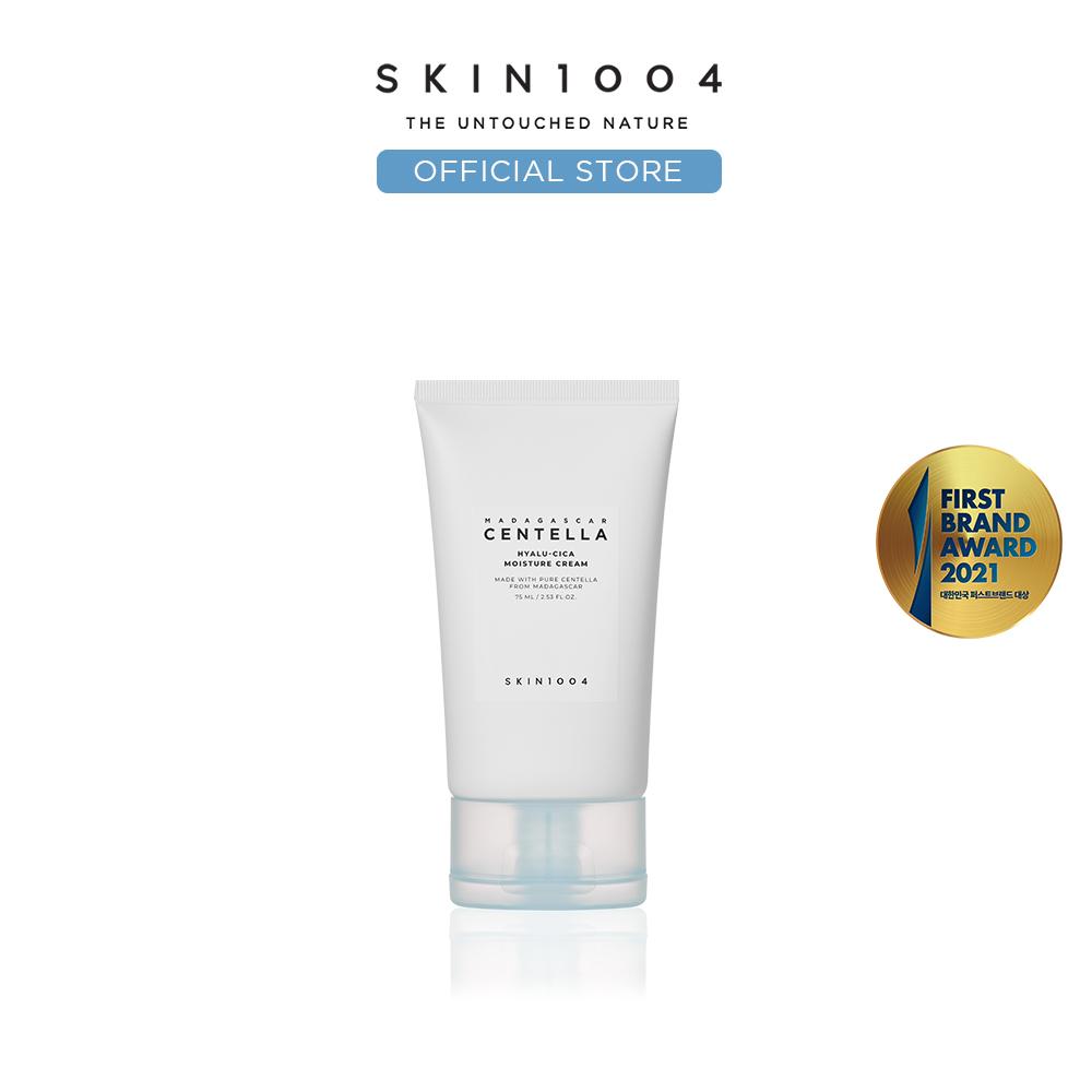 SKIN1004 Madagascar Centella Hyalu-Cica Moisture Cream 75ml - Hyaluronic Acid for Sensitive Skin, 100 Hours Hydration, Plant Collagen, Natural Fragrance, Daily Hydrating & Soothing Formula