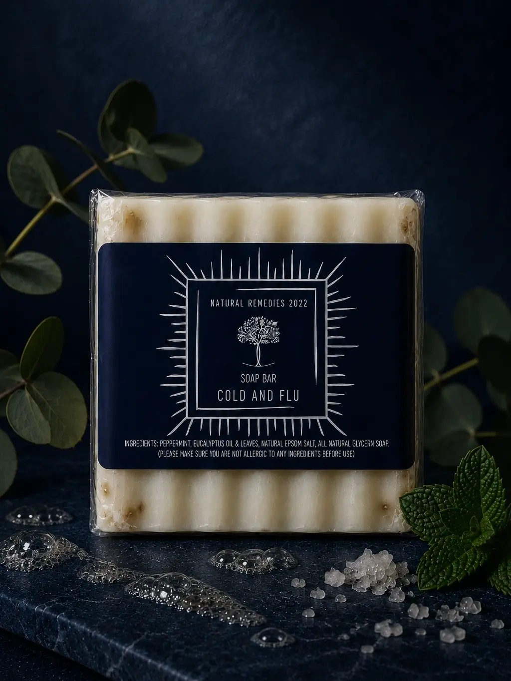 Cold & Flu Relief Body Care Cleanser Soap Bar with Shea & Glycerin Cold & Flu Relief Body Care Cleanser Soap Bar with Shea & Glycerin