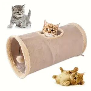 Cat Hiding Spot - Soft & Comfortable Cat Tunnel Toy, Compact Design with Balls for Kittens, Puppies, and Rabbits, Fun and Engaging Play Experience
