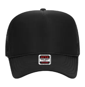 Otto Cap 5-Panel High Crown Mesh Back Trucker Hat