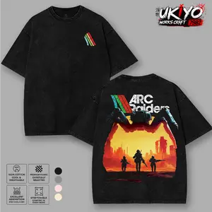 ARC Raiders Fan Art Gamer Extraction Shooter V3 Vintage Washed Oversize Unisex Tee, Hoodies, sweatshirt, unisex heavyweight cotton t-shirt washed Casual Menswear