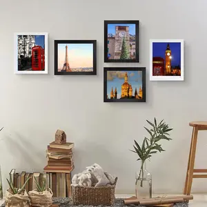 Black 8x10 Picture Frame, Photo Frame for Wall Mounting or Tabletop Diaplay, 1 Pack Decor Installation