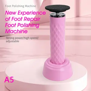 Toliea TL-A5 Electric Foot polishing machine, Corded Adjustable Speed, Rotating Electronic Callus Remover, Foot Care Tool and Manicure Cutics Pink