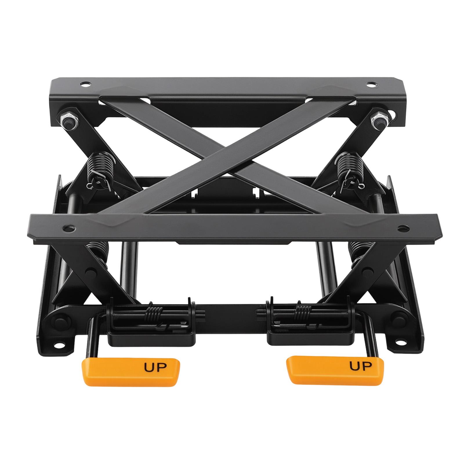 Adjustable Car Seat Lifter (2.76-5.12 inches), Heavy Duty Steel Seat Riser with Front/Rear Independent Adjustment, Ergonomic Design for Enhanced Visibility & Comfort, Easy Installation for RV Truck Sedan Commercial Vehicle