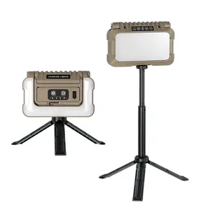 High brightness outdoor camping light, ABS material durable, equipped with 2000mAh large battery, 10 adjustable light source, upgrade with camping bracket, suitable for camping, night fishing, home and emergency.