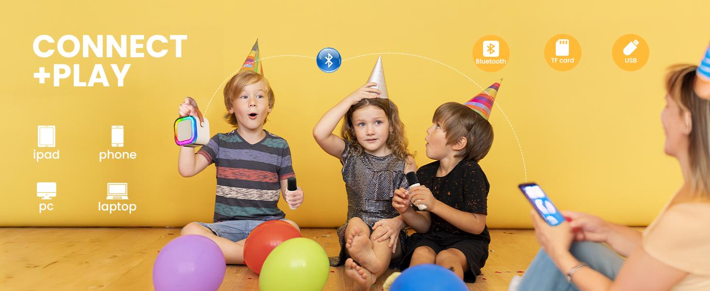 Wireless Speaker, White Noise Speaker, Multifunctional Desktop Speaker with USB Port & AUX Input, Speaker