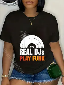 100% Cotton Real DJs Play Funk Shirt for Funk Music DJ | Funk T-Shirt