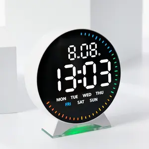 New LED Digital Alarm Clock, Multifunctional Alarm Clock, Multi-Functional Bedside Clock with Night Light, Time Date Week Display, Sleep Mode, Best Gift Choice