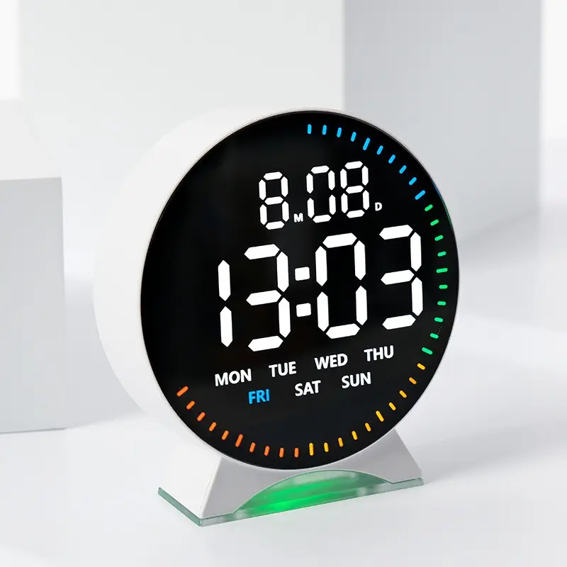 New LED Digital Alarm Clock, Multifunctional Alarm Clock, Multi-Functional Bedside Clock with Night Light, Time Date Week Display, Sleep Mode, Best Gift Choice