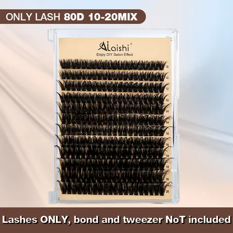 Ailaisi Lash Clusters 30D/40D/50D/60D/80D Natural  Cluster Eyelash Extensions  Individual Lashes  Waterproof Eyelash Clusters Soft False Eyelashes back to school