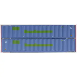 Jacksonville Terminal Company 535066 COFC LOGISTICS 53' HIGH CUBE 6-42-6 corrugated containers with Magnetic system, Corrugated-side. JTC # 535066, N Scale
