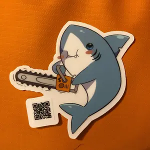 Chainsaw Shark Sticker