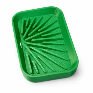 Triscia’s Soap Dish - Rectangular Shape, with Multiple Slots for Organization