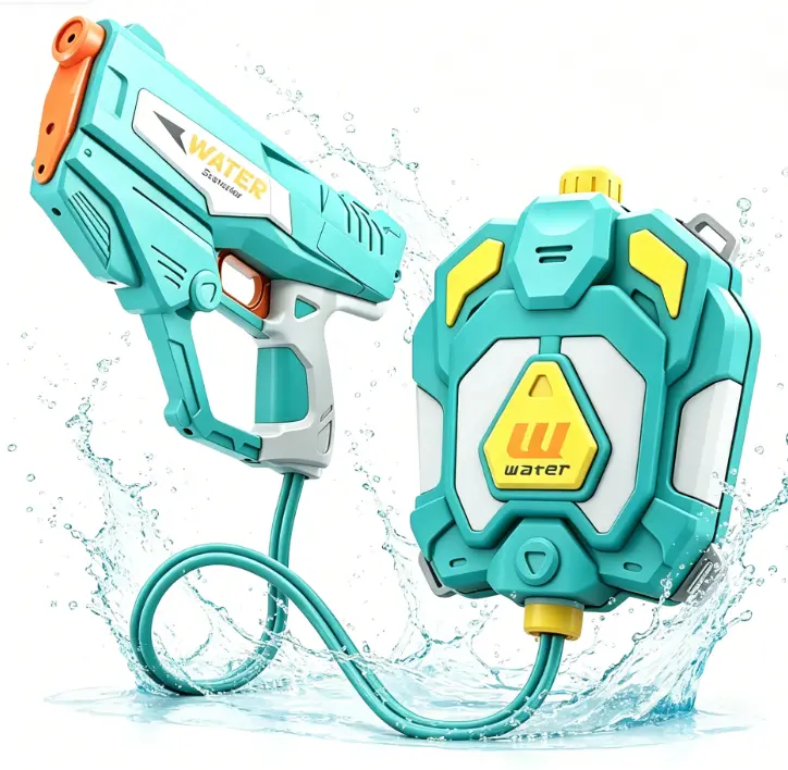 Electric Backpack Water Gun, Automatic Continuous Shooting Water Blaster with Large Capacity Tank, Summer Pool Beach Outdoor Water Toy for Kids Adults party toy outdoorfun