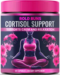 Cortisol Support for Women - Stress & Mood Balance Supplement with Sensoril Ashwagandha, Magnolia Bark, L-Theanine & Phosphatidylserine - Supports Calm, Focus & Sleep Quality (60 Vegan Capsules)