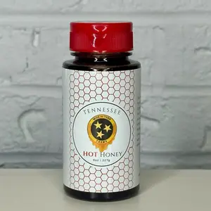 Tennessee Hot Honey 8 oz 227g with Candy Cane Gift Set for Festive Season