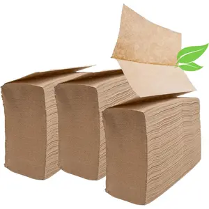 Brown unbleached zfold paper towels 1000ct allnatural recycled multifold paper towel refills bulk for schools workplace home kitchen