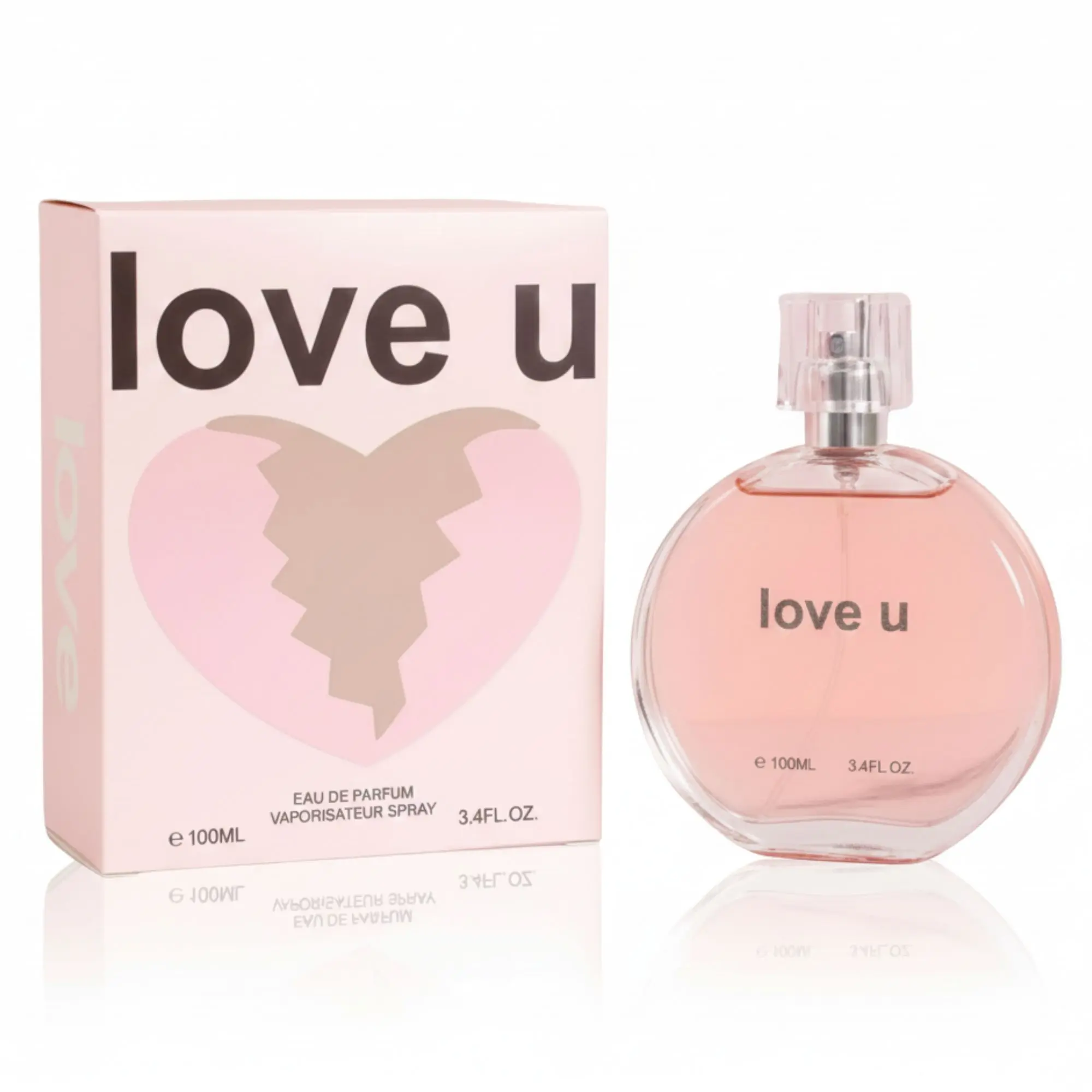 Women's Love U Long-Lasting EDP Spray (3.4 FL OZ), Fruity Sweet Floral Scent, Elegant Everyday Gift, Single Item, Lasting Scent, Gluten Free, Adults, Bottle, Everyday Wear, 3 To 3.9 Fl Oz, Chemical Free, Elegant Everyday Fragrance