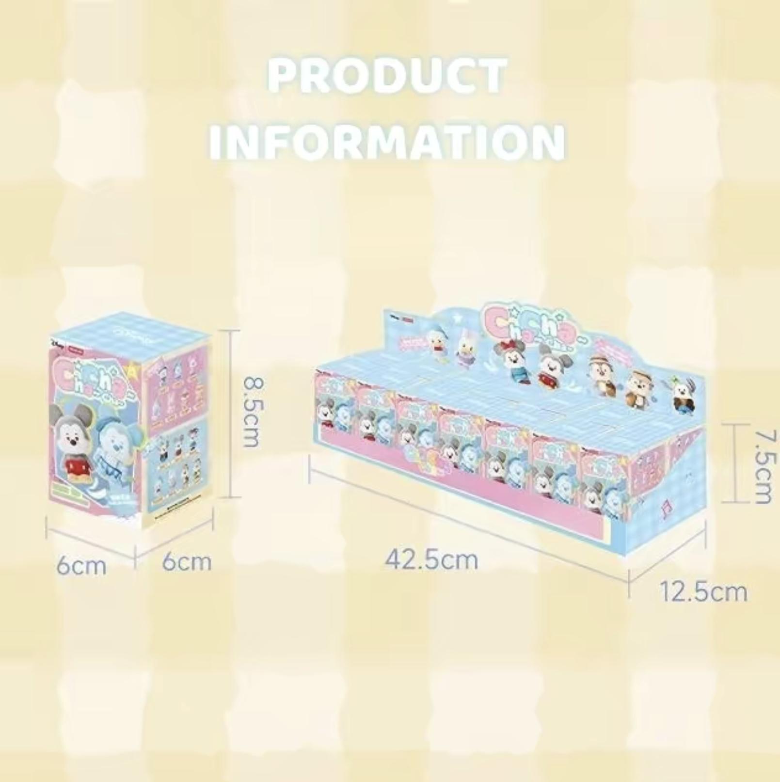 Disney Mickey Family Chacha Collection Surprise Box Pendant – Cute Character Keychain, Room Decor,  Multiple Styles with Hidden Edition, Perfect Holiday Gift for Disney Fans |