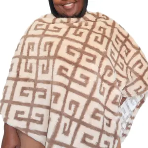 Pullover Pancho - Khaki Womenswear Tops Loose Fitting Sweaters Comfort Formal