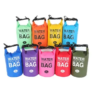 1pc, Outdoor Single/Double Shoulder PVC Waterproof Bag, Multi-Color High-Quality Outdoor Sports Dry Bag, Surfing Waterproof Bag, Travel Waterproof Bag, Durable Fabric Suitable for Travel, Swimming, Beach, Boating, Surfing, Rainy Day Hiking and Camping