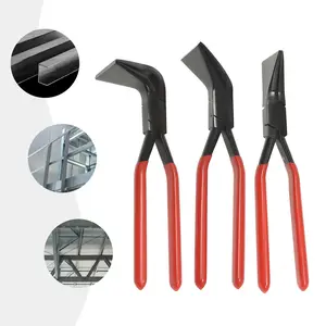 Carbon Steel 3Pcs Sheet Metal Bending Pliers Straight 45° 90° for Auto Body Repair & Metal Fabrication