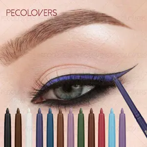 12pcs/set Colorful Eyeliner Pen, Silky, Smooth, Rich in Color, Waterproof and Sweatproof, Durable, Suitable for Christmas Makeup