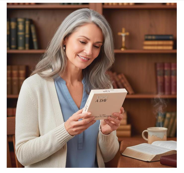 Verse A Day Perpetual Calendar | Enjoy it Year After Year, 365 Christian Verses from the NIV Bible to Inspire Your Daily Devotional, Positive Inspirational Religious Daily Verses for Men & Women