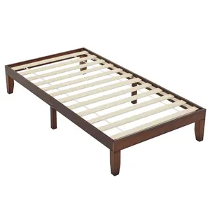 summervibes Basic bed frame, painted surface, pine wood. Twin size, 189*96.5*30.5cm. Wooden bed. Single layer bed.