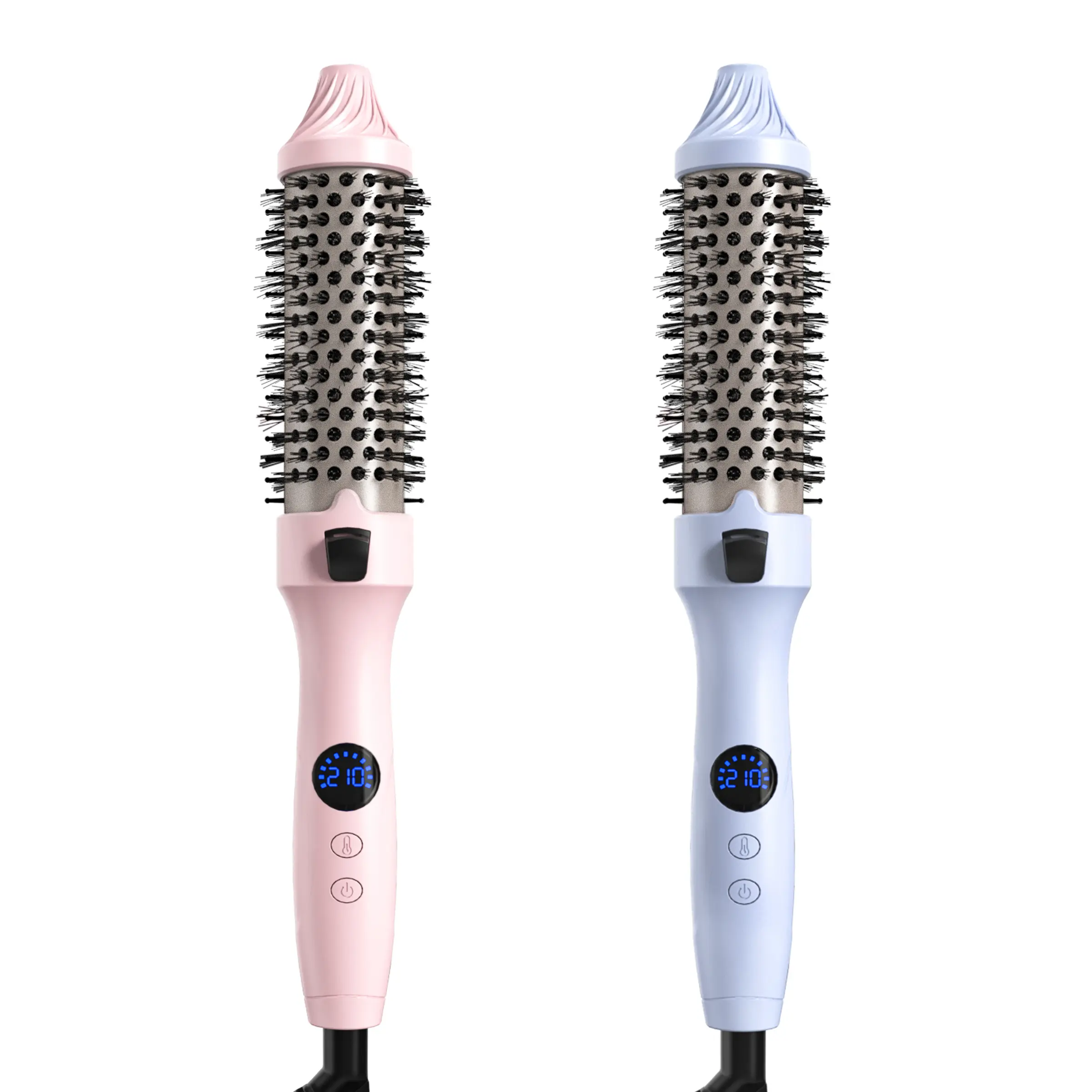 Purple & Pink 2Pcs 1.5 Inch Hot Comb Set