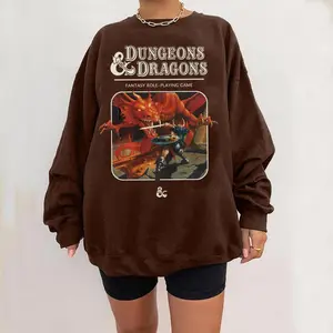 Vintage Dungeons & Dragons 1974 Sweatshirt, DnD Sweatshirt, Dungeon Master Sweatshirt Cotton Fabric