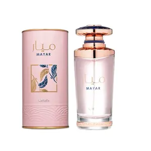 Lattafa Perfumes Mayar for Women Eau de Parfum Spray 3.4 Ounces 100 ml Floral Fruity Scent with Raspberry Litchi Violet Leaf Peony White Rose Jasmine Vanilla Musk High Quality Fragrance