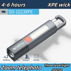 Rechargeable LED Flashlight with Power Bank Function, Portable Strong-Light Long-Range Light, Ideal for Outdoor Activities and Home Use
