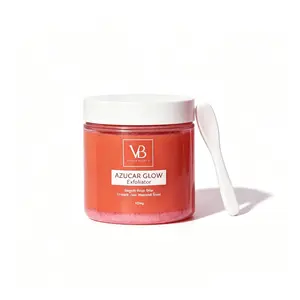 VB Azucar Glow Exfoliant & Brightening Sugar Scrub , Natural Hydrating Facial & Body Cleanser, Gentle Sugar Exfoliator for Smoother Skin, Refines Texture & Boosts Radiant Complexion