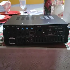 Bluetooth 5.0 HiFi 2000W(Peak) Stereo Power Amplifier For Home Car Mixer Radio Subwoofer Smartphone Audio Universal Karaoke FM USB SD AUX,Remote Control