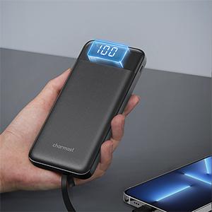 charmast 10000mAh Portable Charger with Built in Cables, 22.5W Travel Essential Power Bank Fast Charging, USB C Battery Pack for iPhone 17/16/15/14/13/12/11 Series, iPad, Samsung, Android, Tablet charmast 10000mAh Portable Charger with Built in Cables, 22.5W Travel Essential Power Bank Fast Charging, USB C Battery Pack for iPhone 17/16/15/14/13/12/11 Series, iPad, Samsung, Android, Tablet