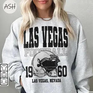 [Sale Up To 30%] + [Free Ship] Vintage 90s Las Vegas Football Vintage Style Crewneck Sweatshirt, Retro Raiders Las Vegas Football Shirt, Las Vegas Football Christmas Gift