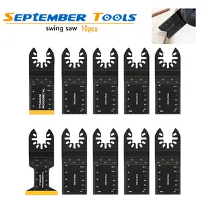 10Pcs Oscillating Tool Blades Set - MultiTool Saw Blades for Wood/Metal Cutting woodcutting blades