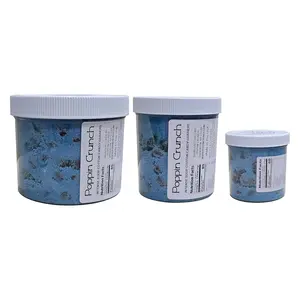 Poppin Crunch Intense Cotton Candy Gushers Candy Snacks Choice of Sweet or Sour Bonbon Candies Corn Sugar - 3 Size Options (8 Ounces, Sour)