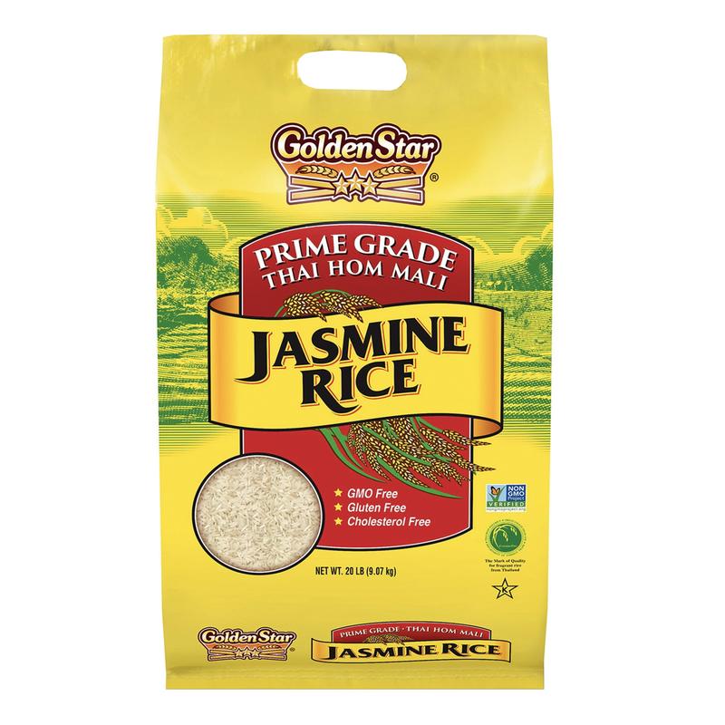 Golden Star Thai Hom Mali Jasmine Rice, 20 lbs