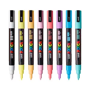 uni® POSCA® PC-3M, Soft Colors Water-Based Paint Markers (8 Pack)