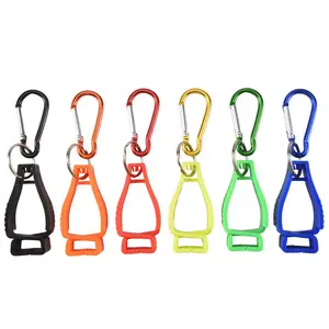 6Pcs Glove Clips for Work Glove Holders Glove Belt Clip with Metal Carabiners for Construction Worker Guard Labor