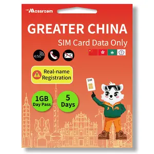 Greater China SIM Card – Prepaid Data Plans for China, Hong Kong, Macau, Taiwan | 1GB or 2GB Daily Data | 1-10 Days Validity | High-Speed 4G LTE | Ideal for Travelers
