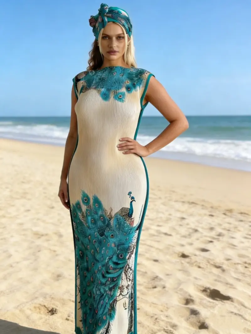teal dress with sleeves - TikTok Shop