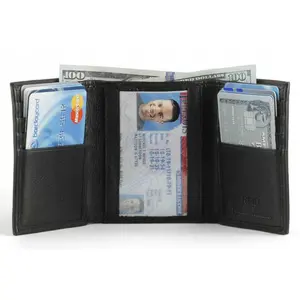 Leather Trifold RFID Wallet