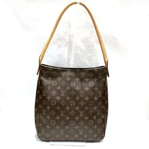 Pre-owned Louis Vuitton Canvas Shoulder Bags Looping GM, Monogram bag